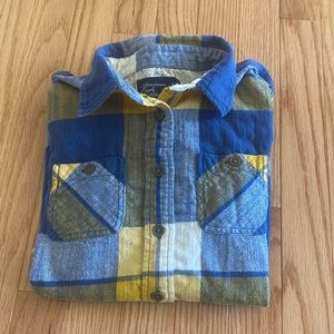 American Eagle Blue & Yellow Flannel